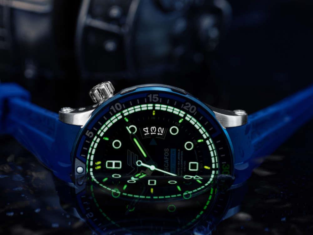 Vostok Europe Batiscafos Automatik Uhr, Blau, 49.7 mm, NH35-511E768-L-BL