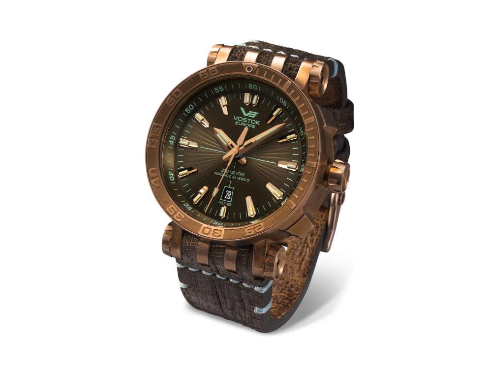 Vostok Europe Energia II Automatik Uhr, Bronze, 48 mm, NH35A-575O285-L-BR