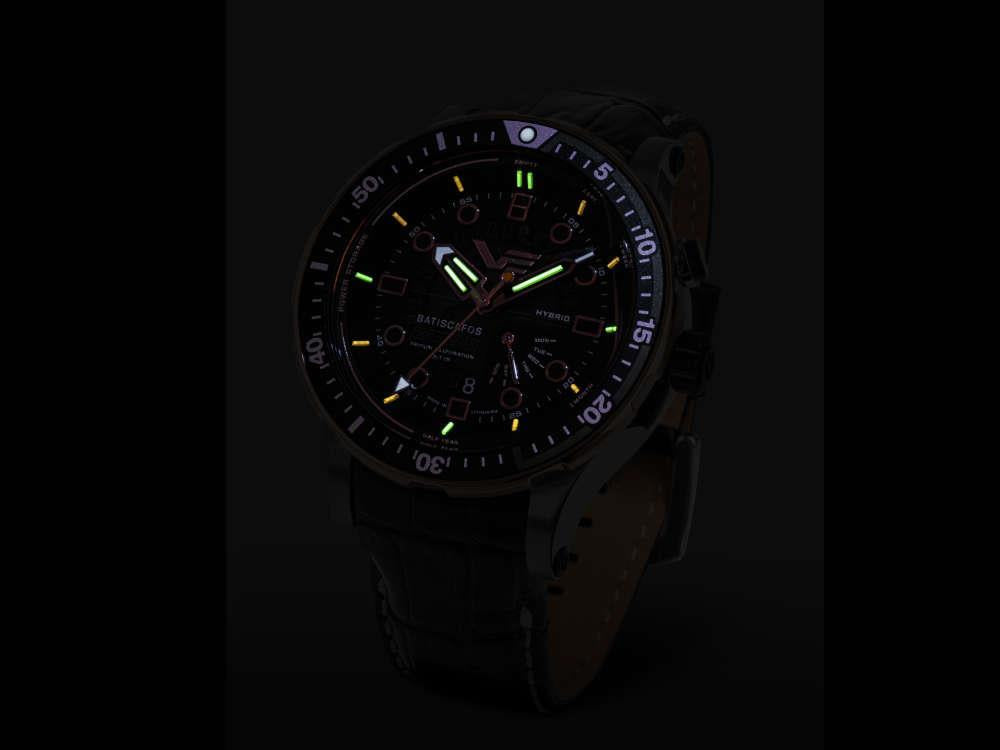 Vostok Europe Batiscafos Quartz Uhr, Schwarz, 49.7 mm, PX84-511E769-L-BK