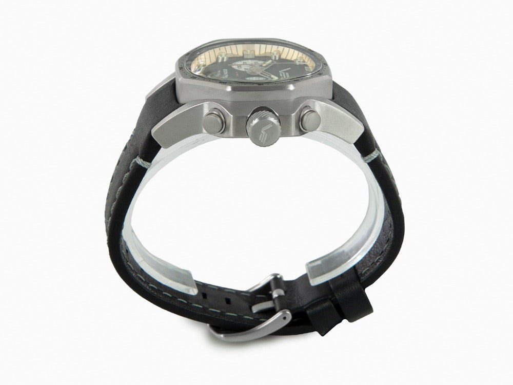 Vostok Europe Atomic Age Quartz Uhr, 48 mm, Tritium, Chrono, VK64-640A698