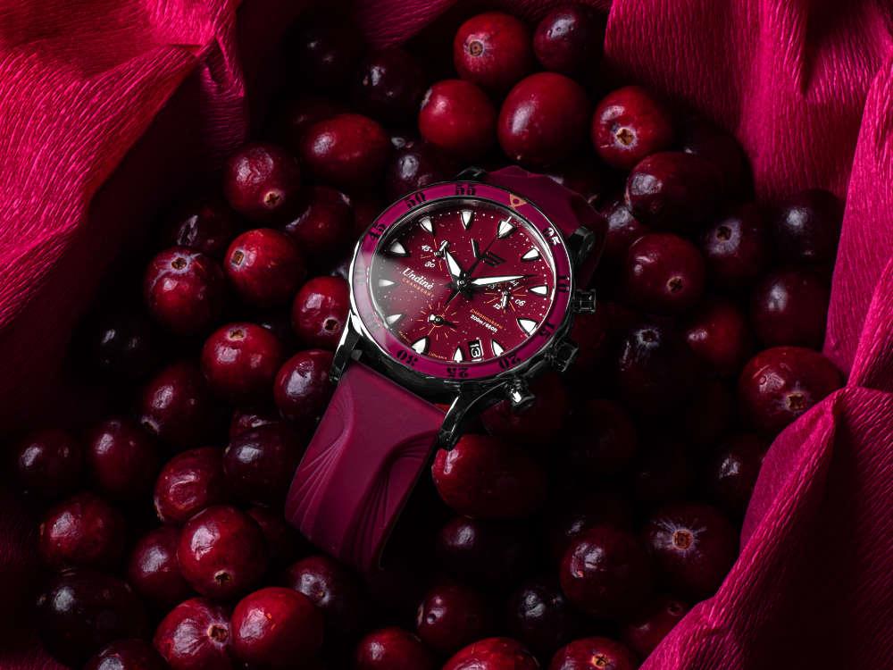 Vostok Europe Undiné Cranberry Quartz Uhr, Limitierte Auflage, VK68-515A774-L-RD
