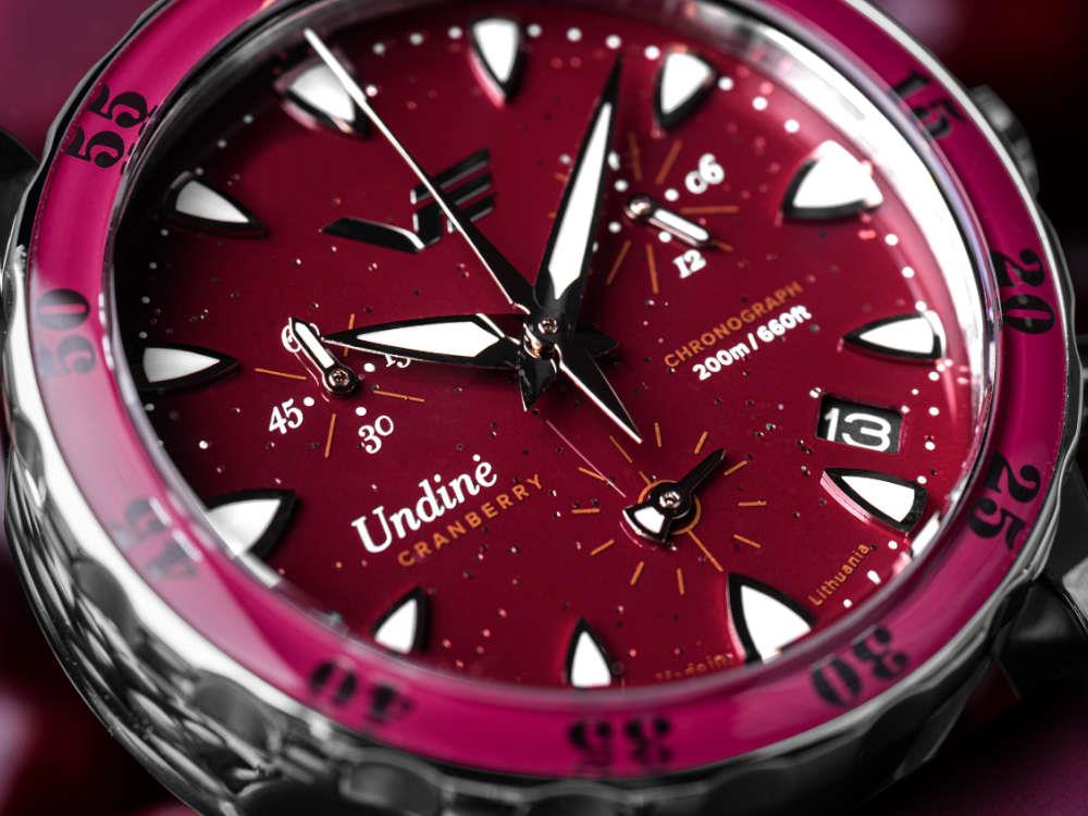 Vostok Europe Undiné Cranberry Quartz Uhr, Limitierte Auflage, VK68-515A774-L-RD
