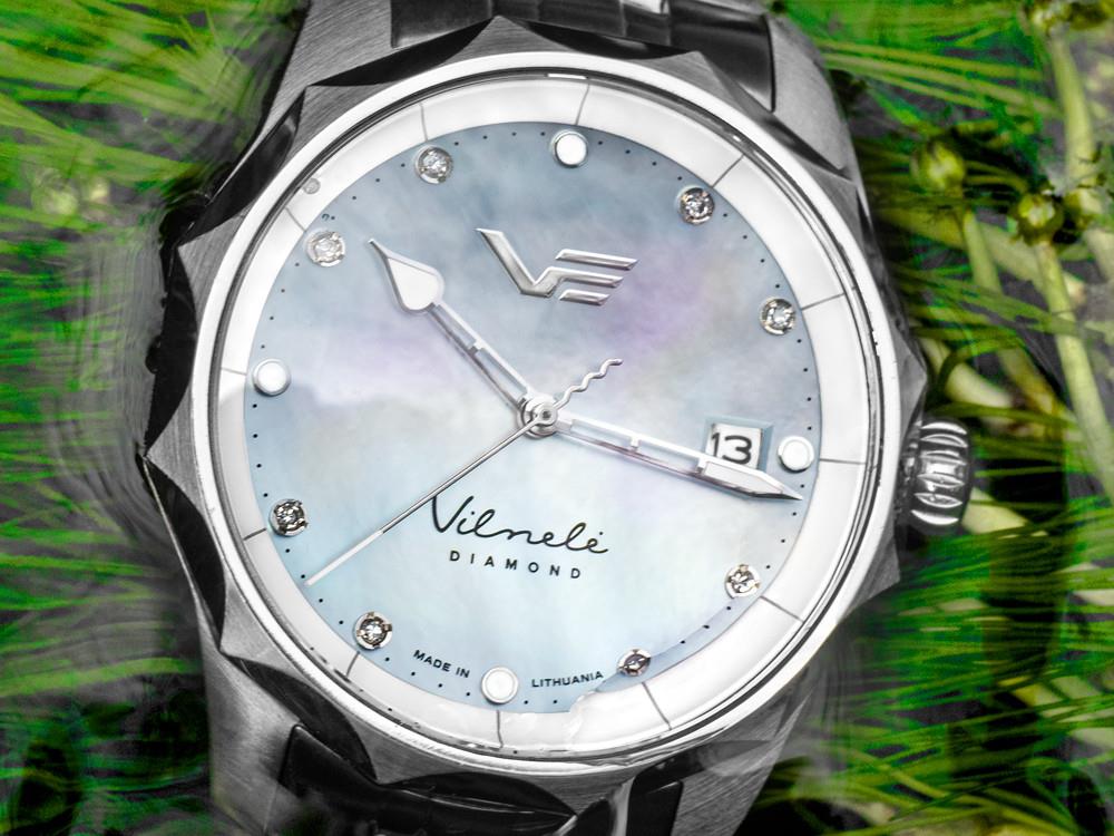 Vostok Europe Vilnelė Diamond  Quartz Uhr, 39 mm, VS42-125A755-L-BL