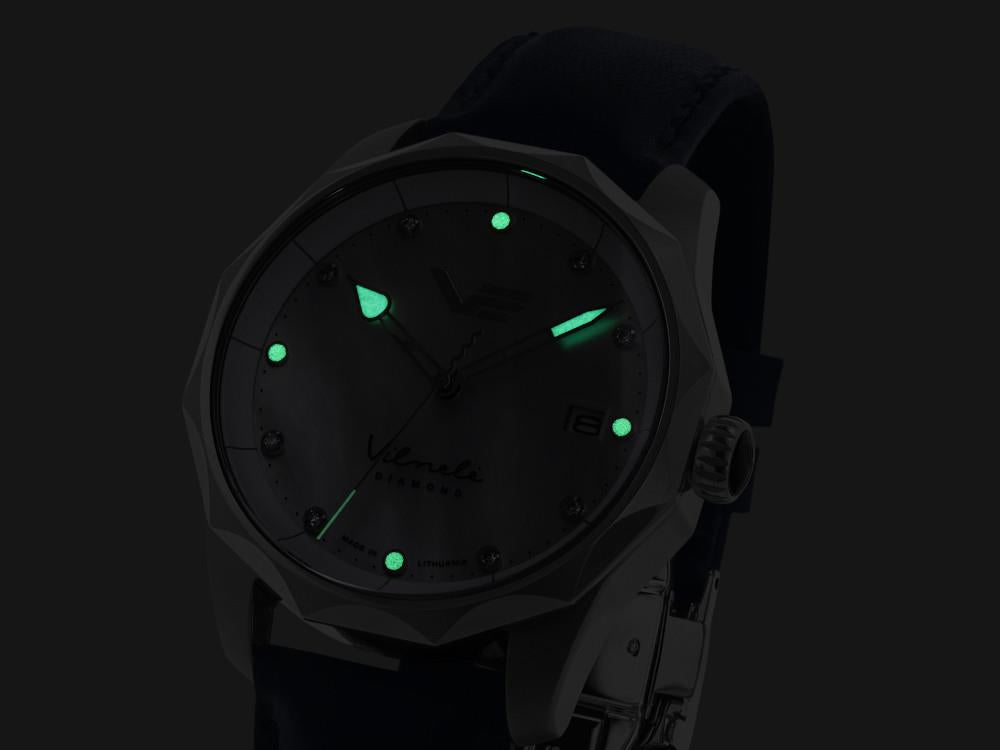 Vostok Europe Vilnelė Diamond  Quartz Uhr, 39 mm, VS42-125A755-L-BL