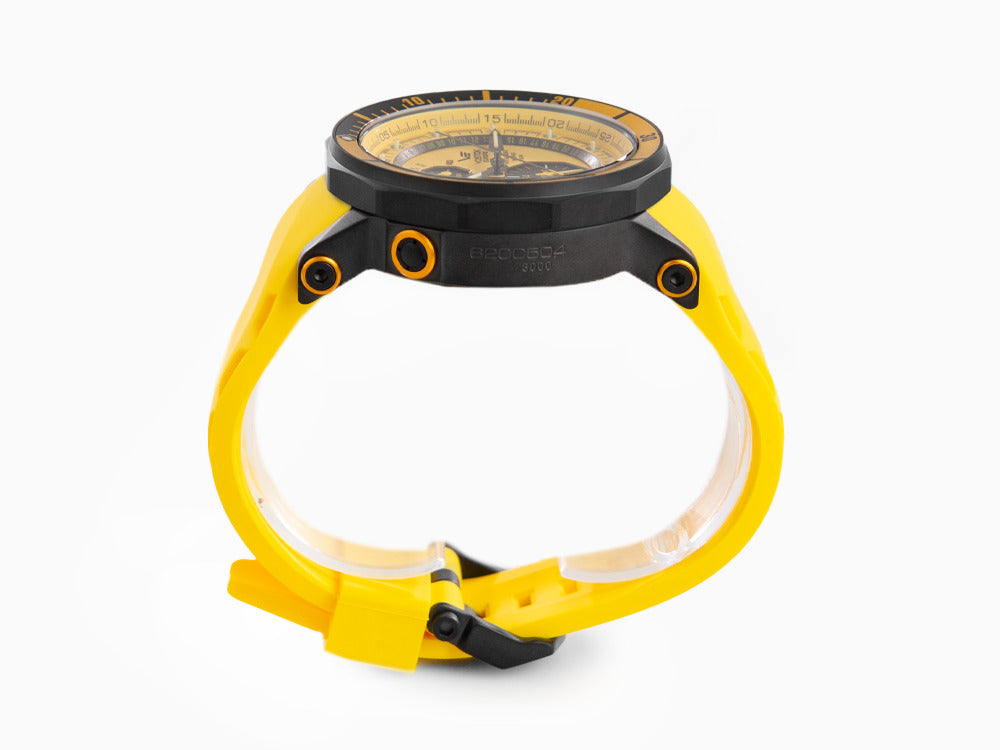 Vostok Europe Lunokhod-2 Quartz Uhr, Gelb, 49 mm, Tritium, Chrono, YM86-620C504