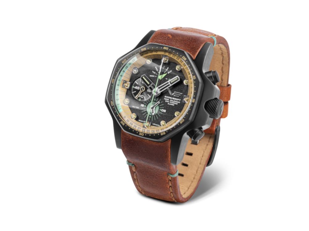 Vostok Europe Atomic Age Quartz Uhr, 48 mm, Multifunctional, YM86-640C697