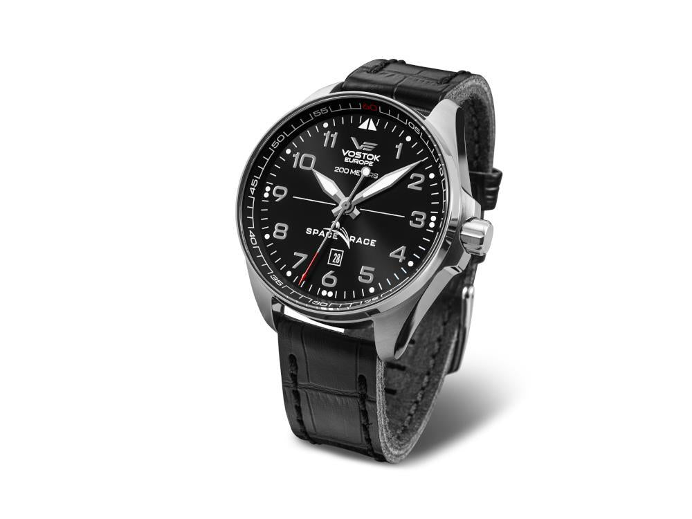 Vostok Europe Space Race Automatik Uhr, Schwarz, 47 mm, YN55-325A662-L-BK