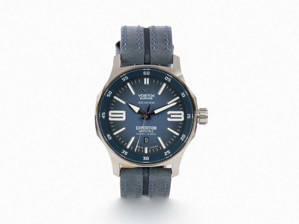 Vostok Europe Expedition North Pole Automatik Uhr, Blau, 43 mm, YN55-592A557