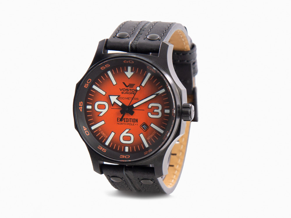 Vostok Europe Expedition North Pole Automatik Uhr, PVD, 43 mm, YN55-595C640