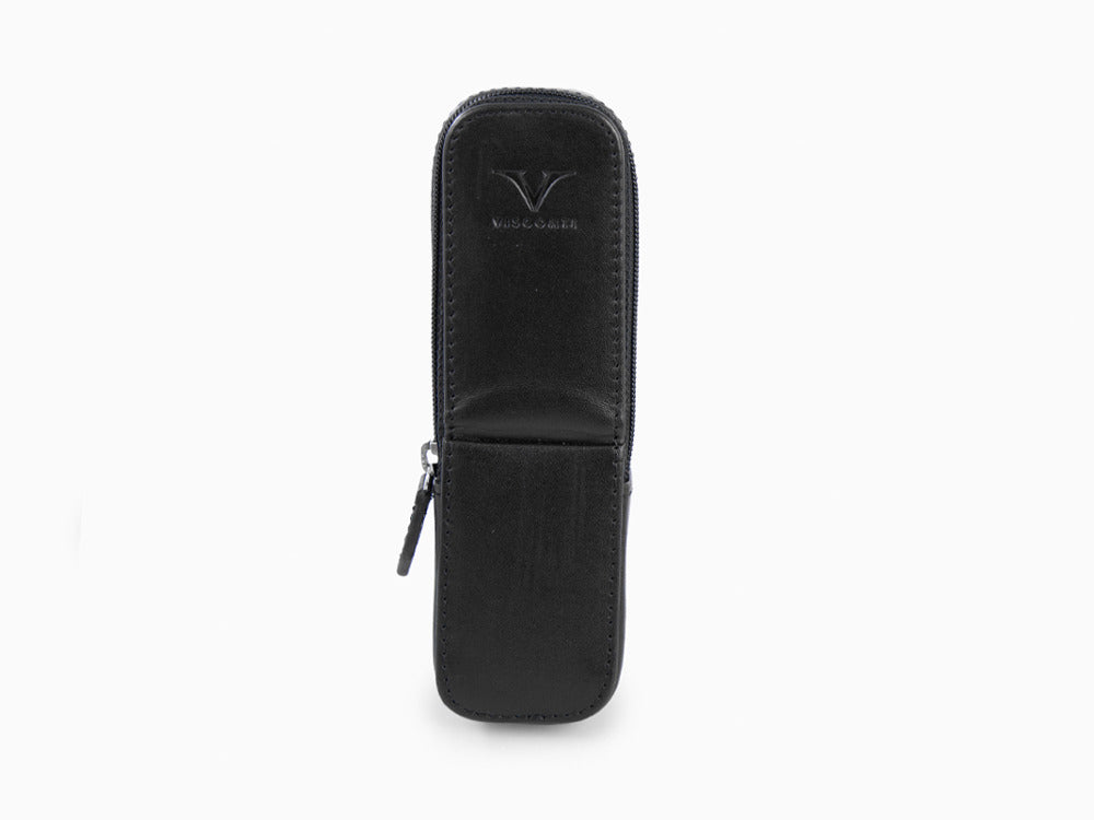 Visconti Accesorios Etui, Leder, Starr, 2 Schreibgeräte, Schwarz, KL40-02