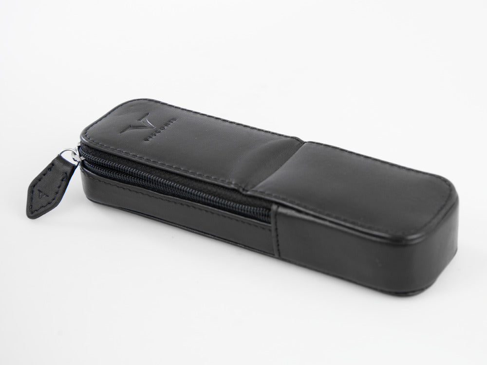 Visconti Accesorios Etui, Leder, Starr, 2 Schreibgeräte, Schwarz, KL40-02