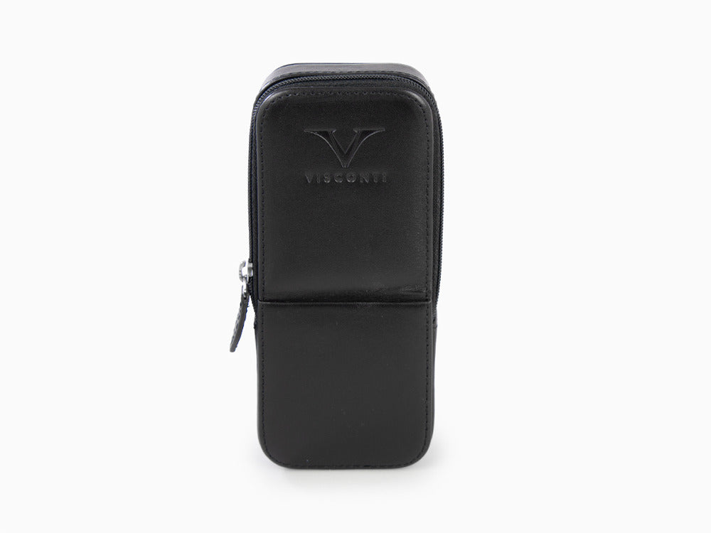 Visconti Accesorios Etui, Leder, Starr, 3 Schreibgeräte, Schwarz, KL40-03