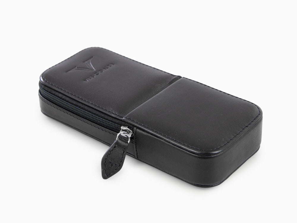 Visconti Accesorios Etui, Leder, Starr, 3 Schreibgeräte, Schwarz, KL40-03