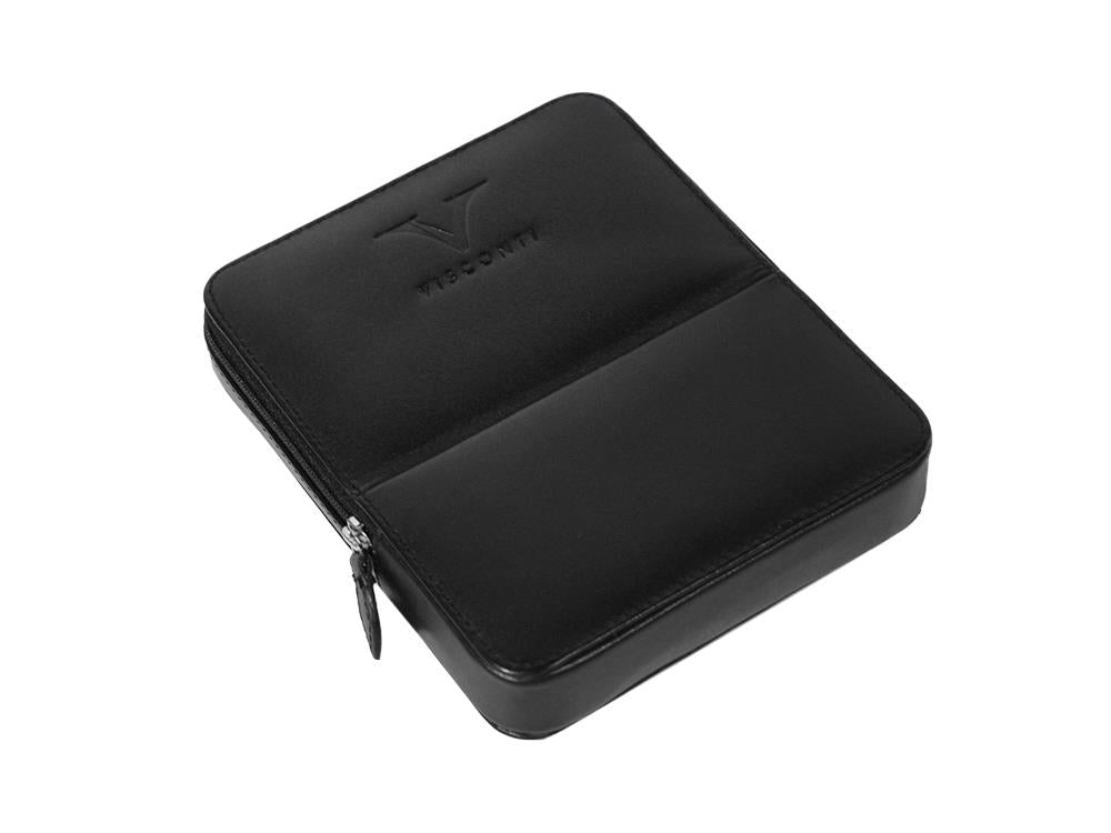 Visconti Accesorios Etui, Leder, Starr, 6 Schreibgeräte, Schwarz, KL40-06