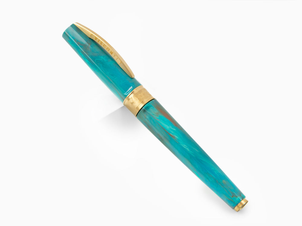 Visconti Mirage Mythos Athena Roller, Acryl-Edelharz, Vergoldet, Blau KP07-15-RB