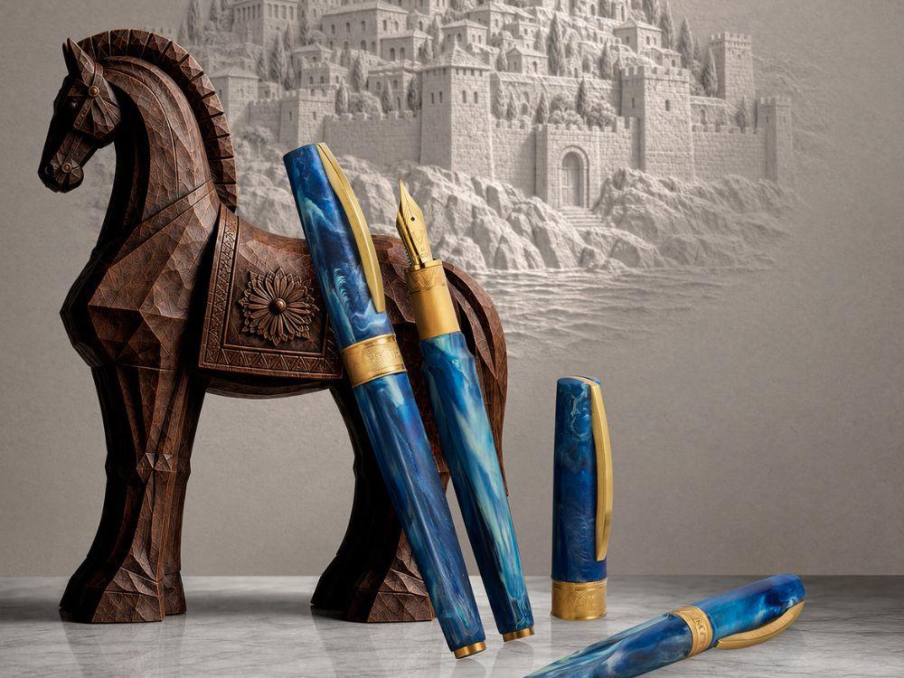 Visconti Mirage Mythos Odysseus Füllfederhalter, Blau, KP07-23-FP
