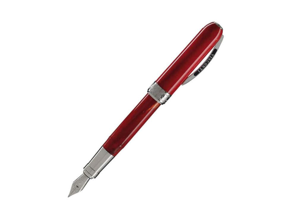 Visconti Rembrandt Füllfederhalter, Edelharz, Palladium, Rot, KP10-03-FP