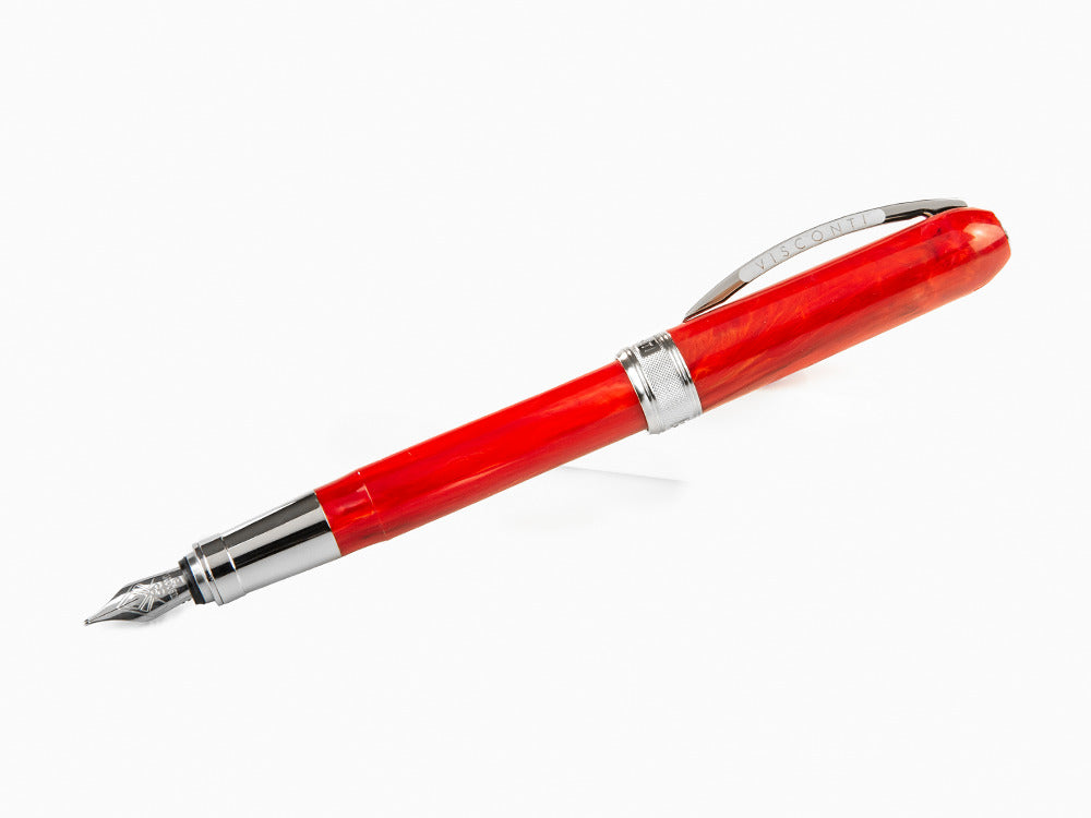 Visconti Rembrandt Füllfederhalter, Edelharz, Palladium, Rot, KP10-03-FP