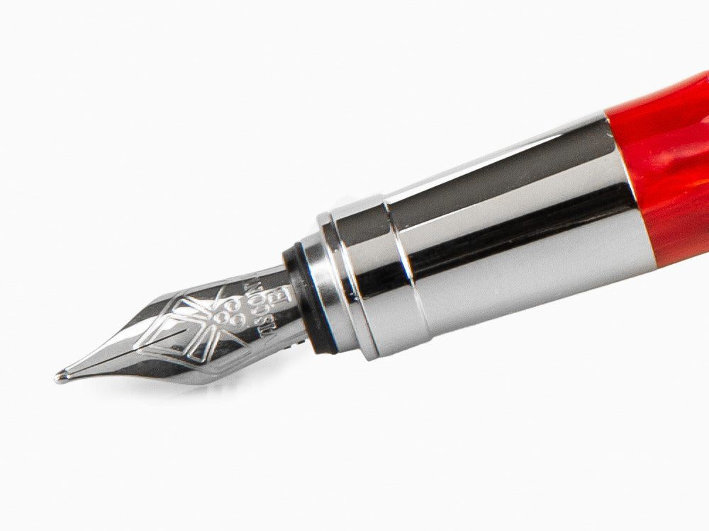 Visconti Rembrandt Füllfederhalter, Edelharz, Palladium, Rot, KP10-03-FP