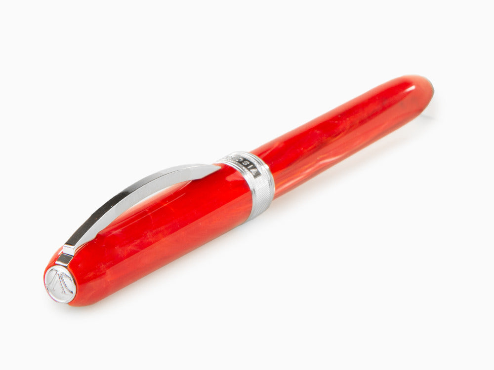 Visconti Rembrandt Füllfederhalter, Edelharz, Palladium, Rot, KP10-03-FP