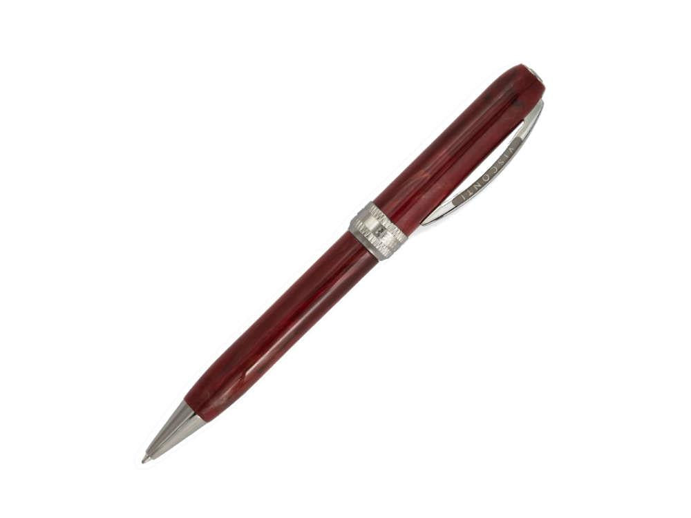 Visconti Rembrandt-S Bordeaux Kugelschreiber, Ruthenium Akzenten, KP10-25-BP