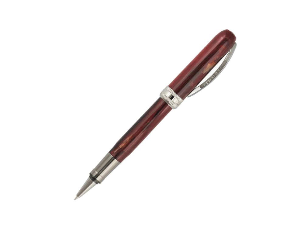 Visconti Rembrandt-S Bordeaux Roller, Edelharz, Ruthenium Akzenten, KP10-25-RB