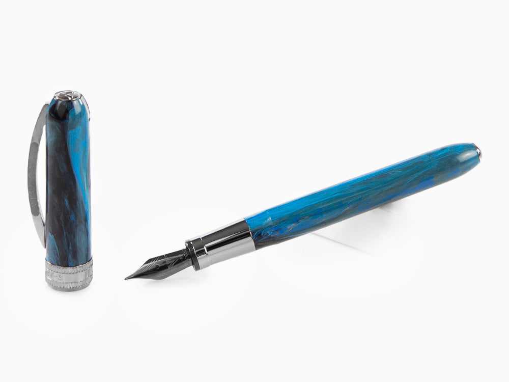Visconti Rembrandt-S Blue Füllfederhalter, Edelharz, Blau, KP10-26-FP