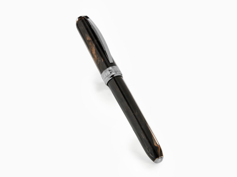 Visconti Rembrandt-S Black Roller, AcrylEdelharz, Ruthenium Akzenten, KP10-27-RB