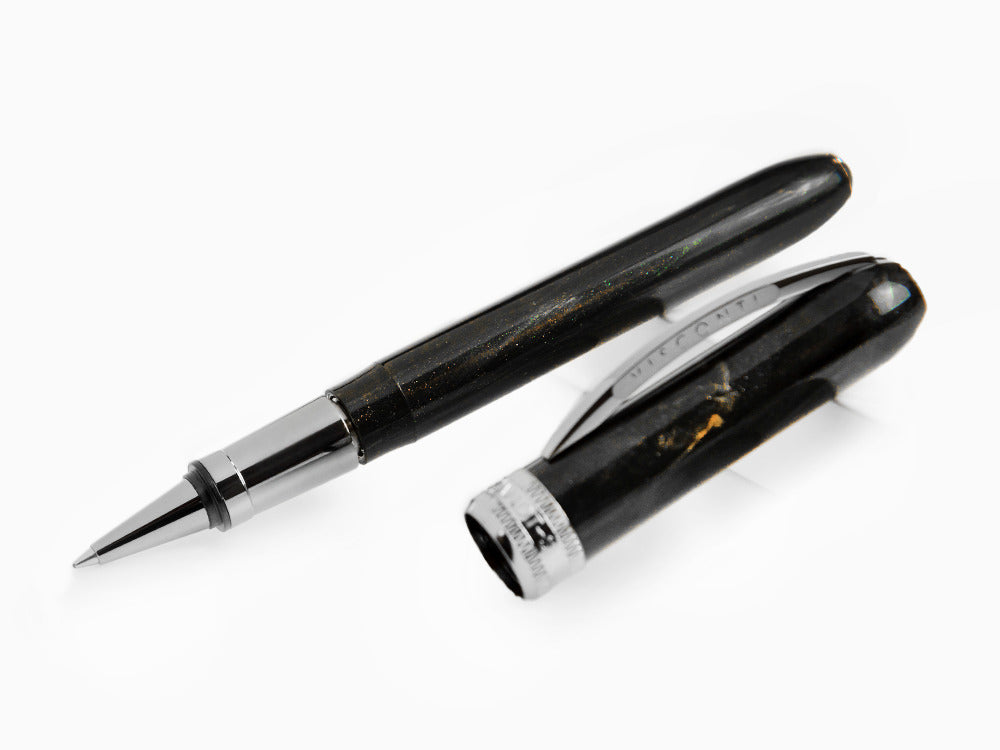 Visconti Rembrandt-S Black Roller, AcrylEdelharz, Ruthenium Akzenten, KP10-27-RB