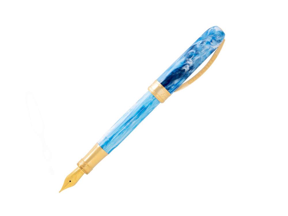 Visconti Comedia Paradiso Füllfederhalter, Blau, KP10-51-FP