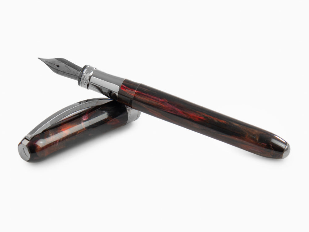 Visconti Comedia Inferno Füllfederhalter, Rot/Schwarz, KP10-52-FP