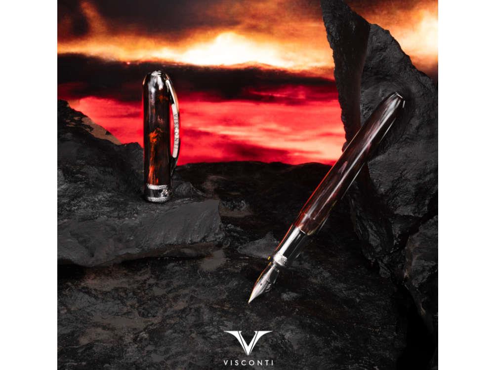 Visconti Comedia Inferno Roller, Acryl-Edelharz, Rot/Schwarz, KP10-52-RB