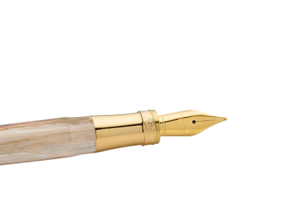 Visconti Comedia Virgilio Füllfederhalter, Rose, Vergoldet, KP10-53-FP