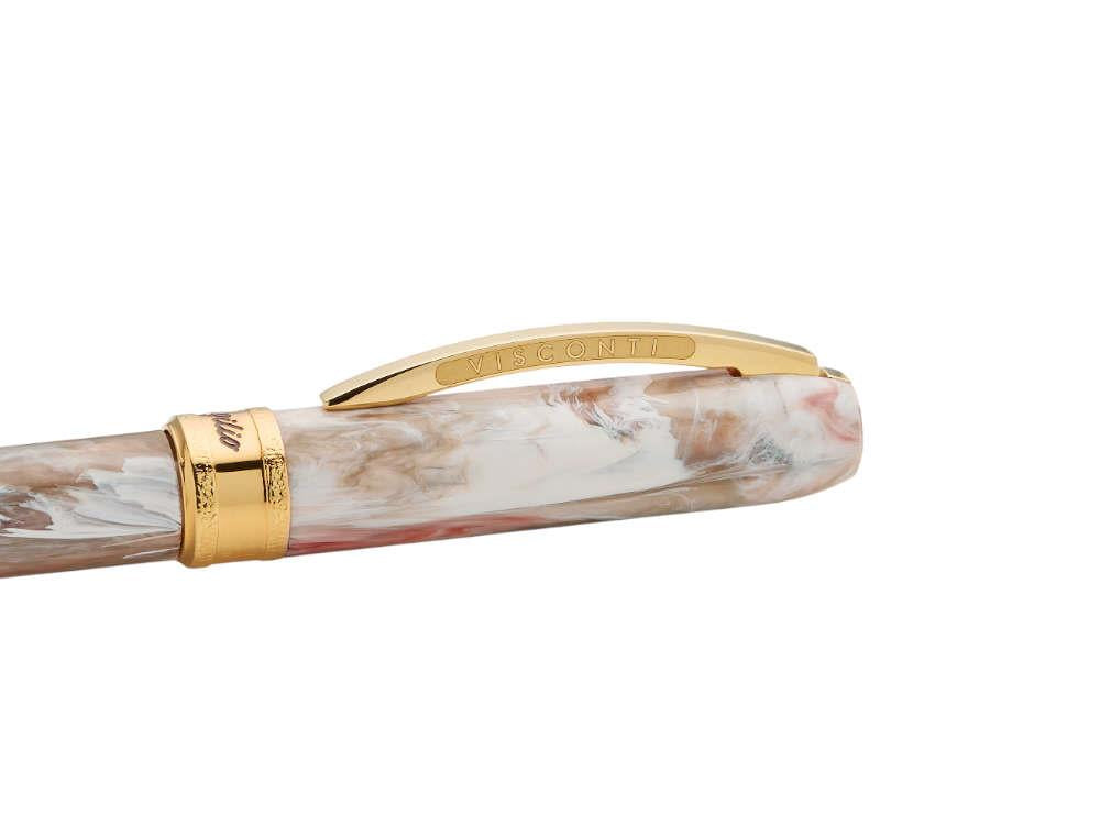 Visconti Comedia Virgilio Roller, Acryl-Edelharz, Rose, Vergoldet, KP10-53-RB