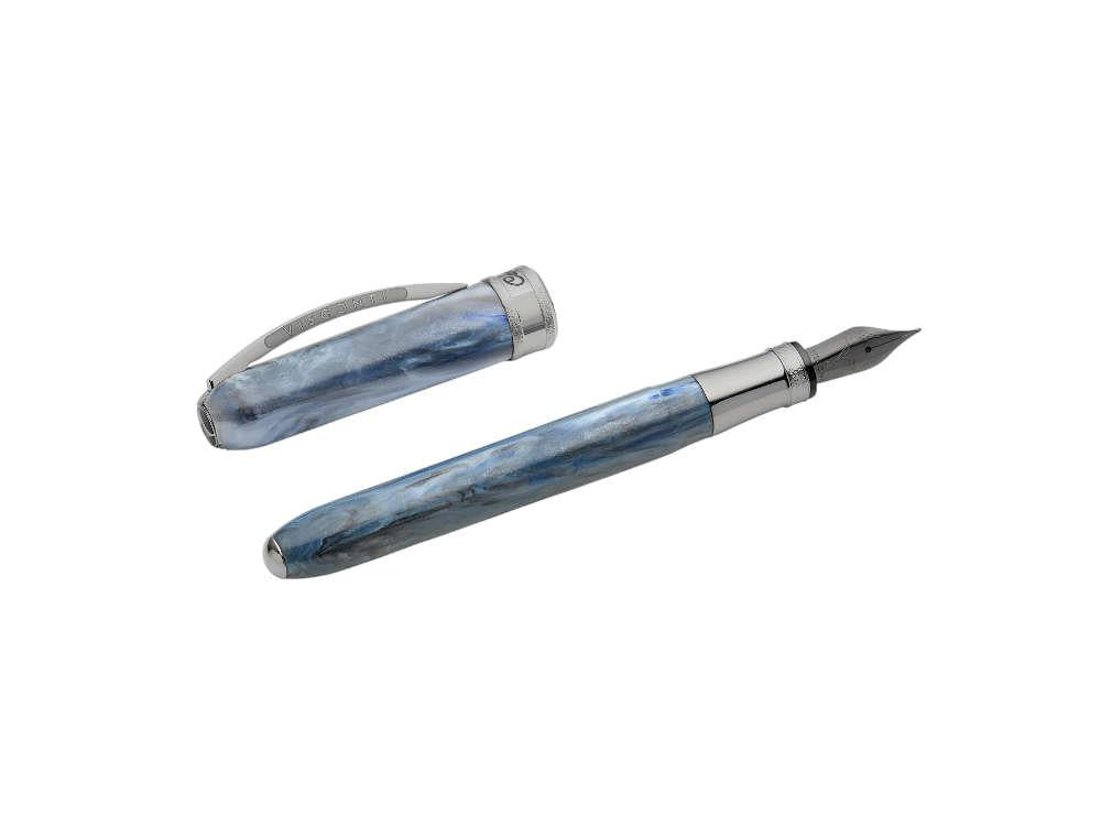 Visconti Comedia Caronte Füllfederhalter, Blau, Ruthenium, KP10-54-FP