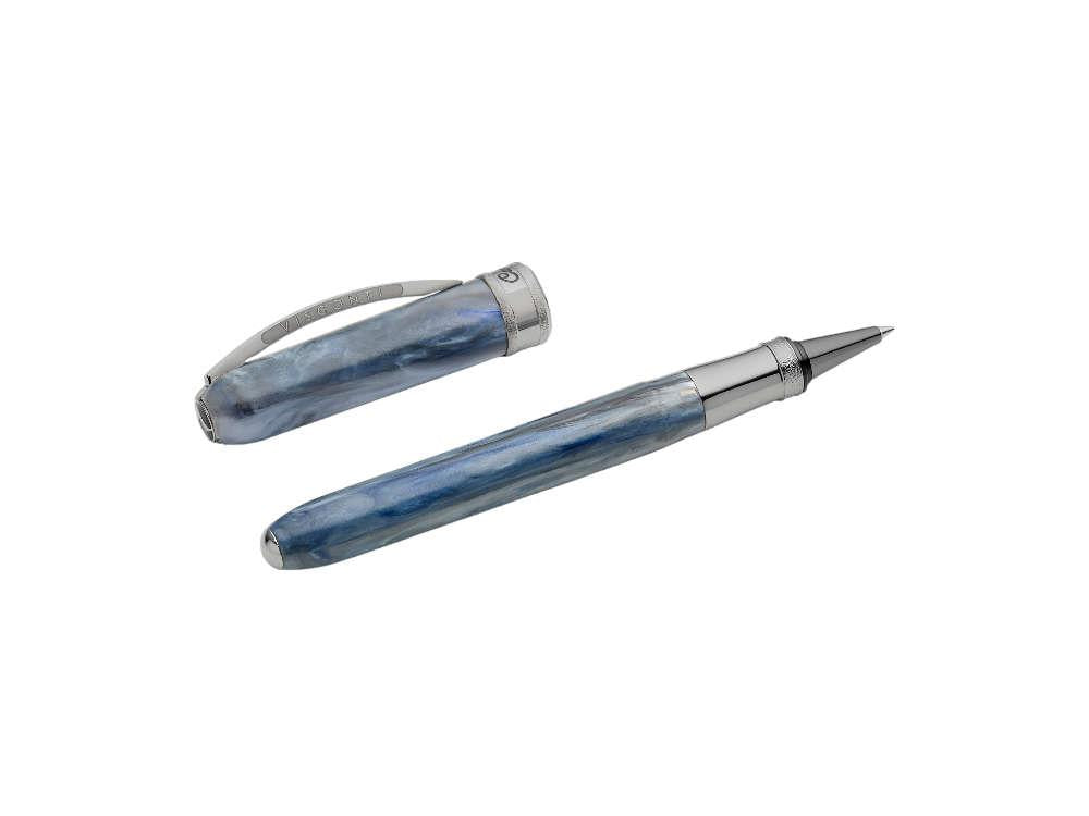 Visconti Comedia Caronte Roller, Blau, Ruthenium Akzenten, KP10-54-RB