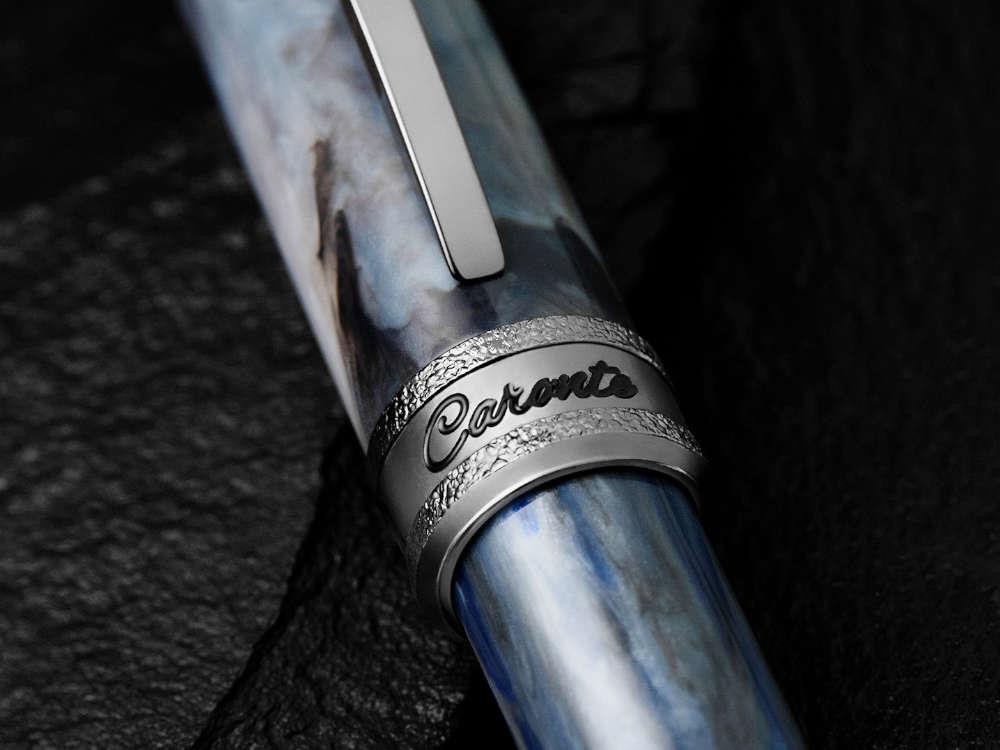 Visconti Comedia Caronte Roller, Blau, Ruthenium Akzenten, KP10-54-RB