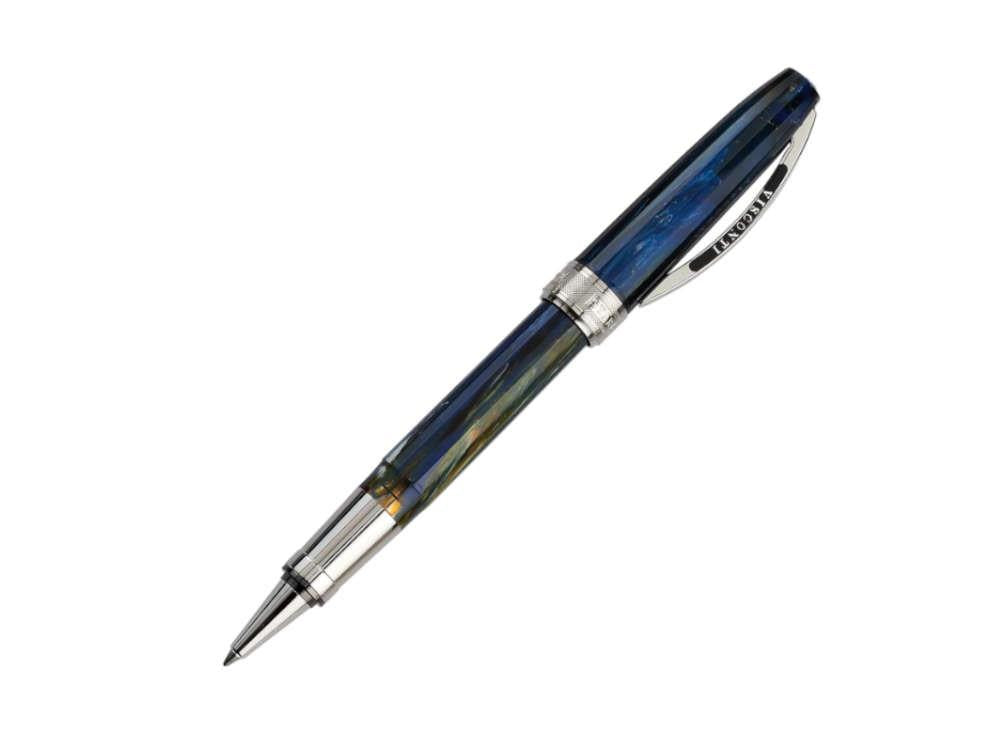 Visconti Van Gogh Starry Night Roller, Edelharz, Palladium, Blau KP12-04-RB