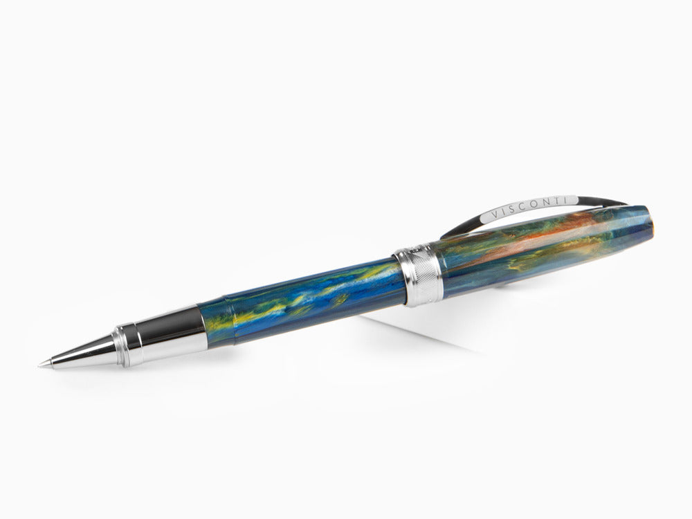 Visconti Van Gogh Starry Night Roller, Edelharz, Palladium, Blau KP12-04-RB