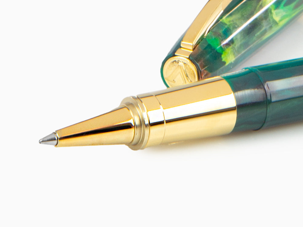 Set Visconti Van Gogh The Novel Reader Roller, Vergoldet, Grün, KP12-20-RB