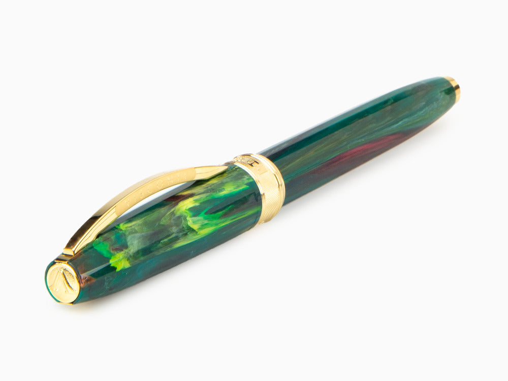 Set Visconti Van Gogh The Novel Reader Roller, Vergoldet, Grün, KP12-20-RB