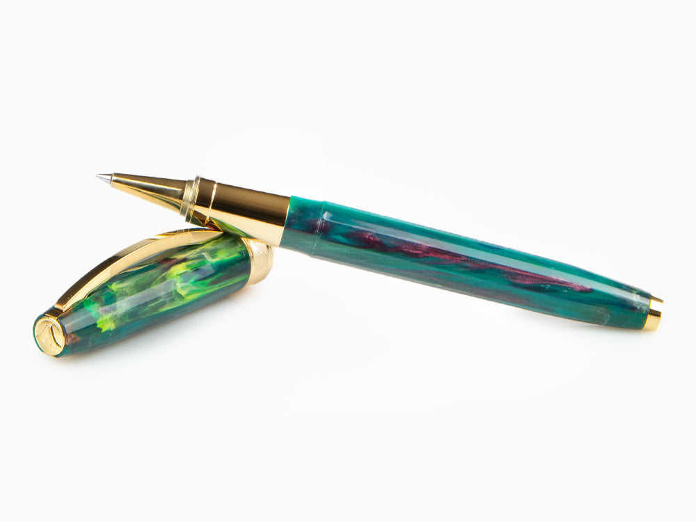 Set Visconti Van Gogh The Novel Reader Roller, Vergoldet, Grün, KP12-20-RB