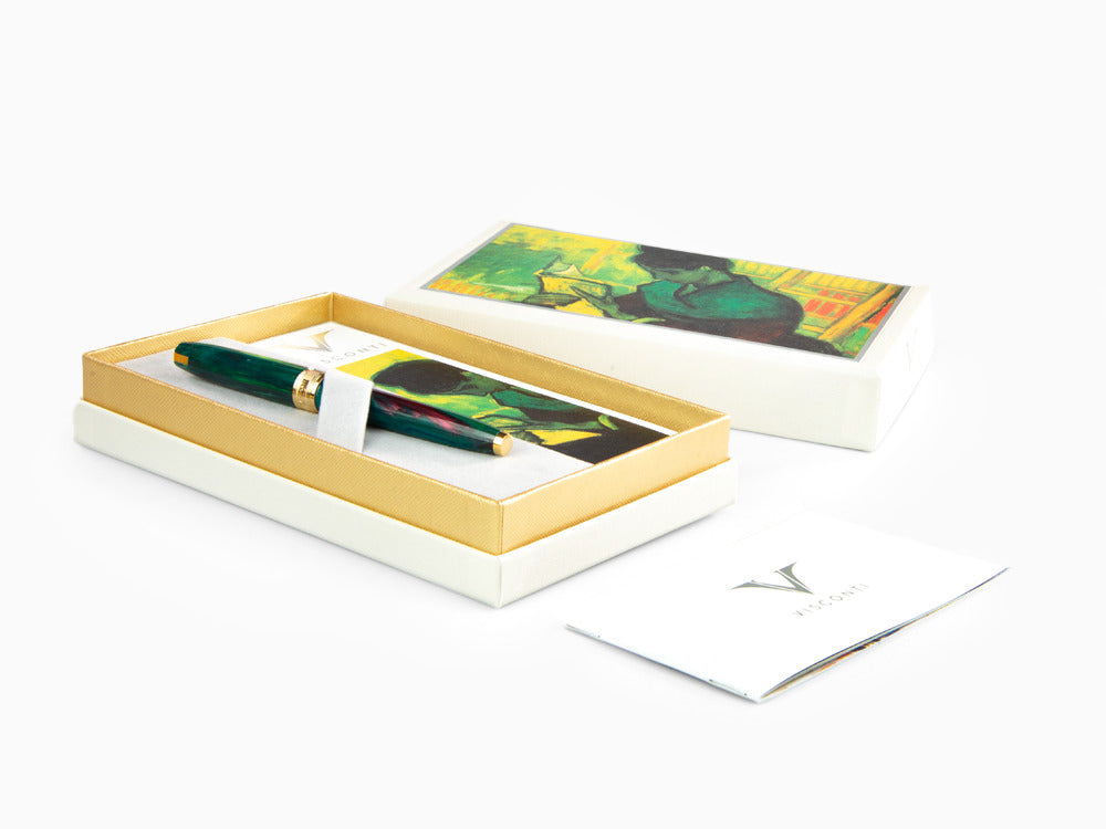 Set Visconti Van Gogh The Novel Reader Roller, Vergoldet, Grün, KP12-20-RB