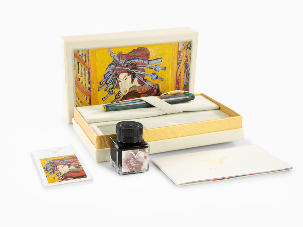 Set Visconti Van Gogh Oiran Füllfederhalter, Vergoldet, KP12-22-FP