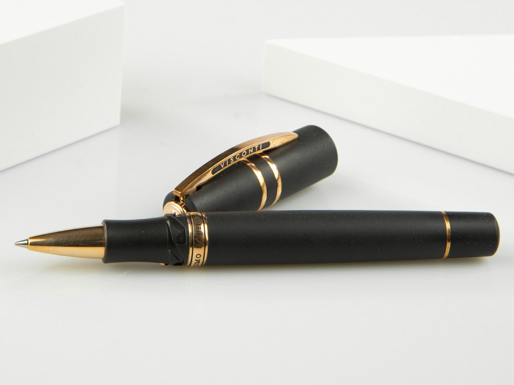 Visconti Homo Sapiens Basaltic Lava Roller, Bronze, Over, KP15-03-RB