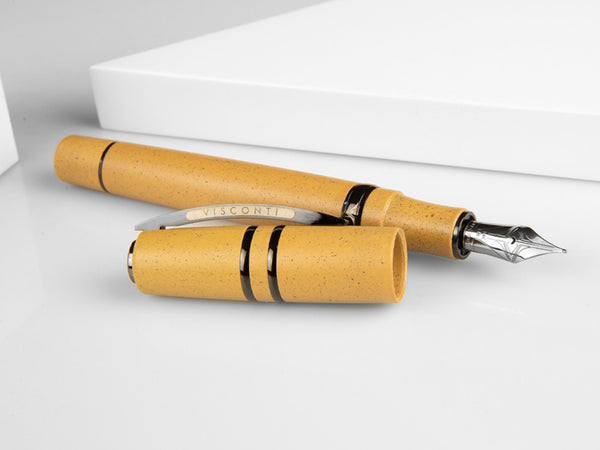 Visconti Homo Sapiens Füllfederhalter – Bronzezeit-Edition, Medium Feder, Schwarz/bronze