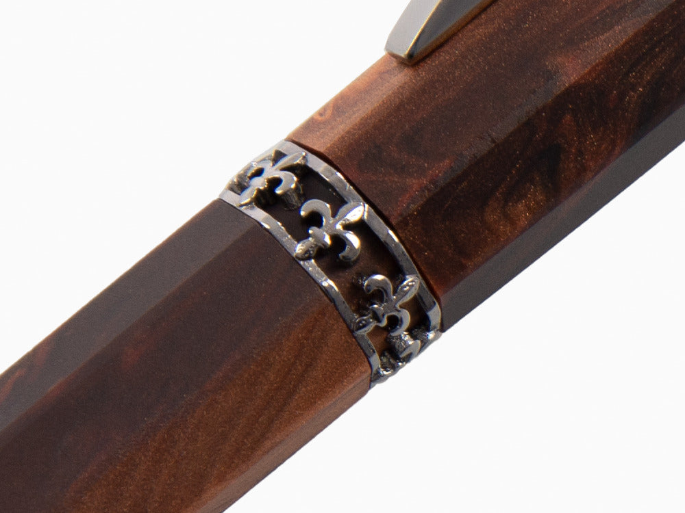 Visconti Medici Kugelschreiber, Acrosilk, Ruthenium Akzenten, KP17-40-01-BP