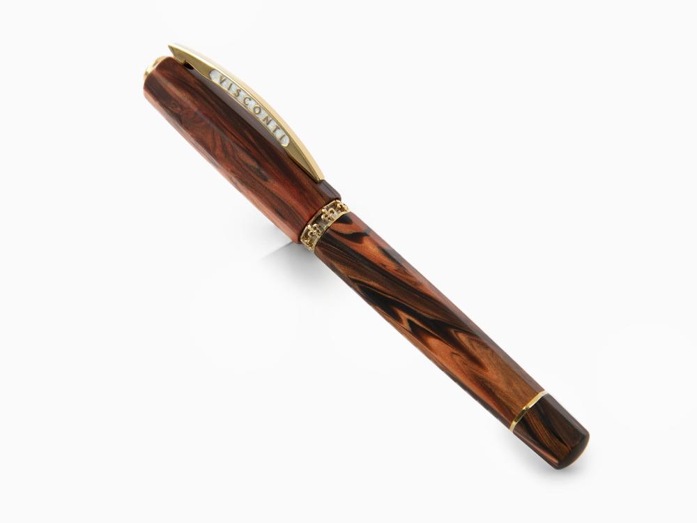 Visconti Medici Roller, Edelharz, Vergoldet, KP17-40-02-RB