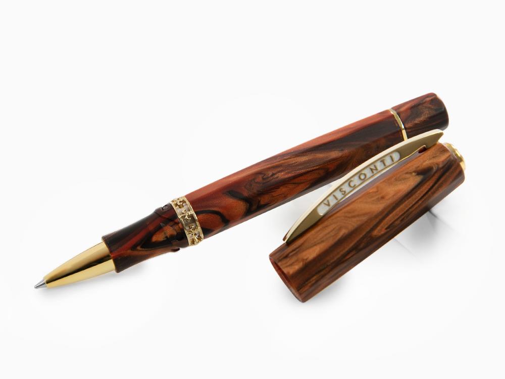 Visconti Medici Roller, Edelharz, Vergoldet, KP17-40-02-RB