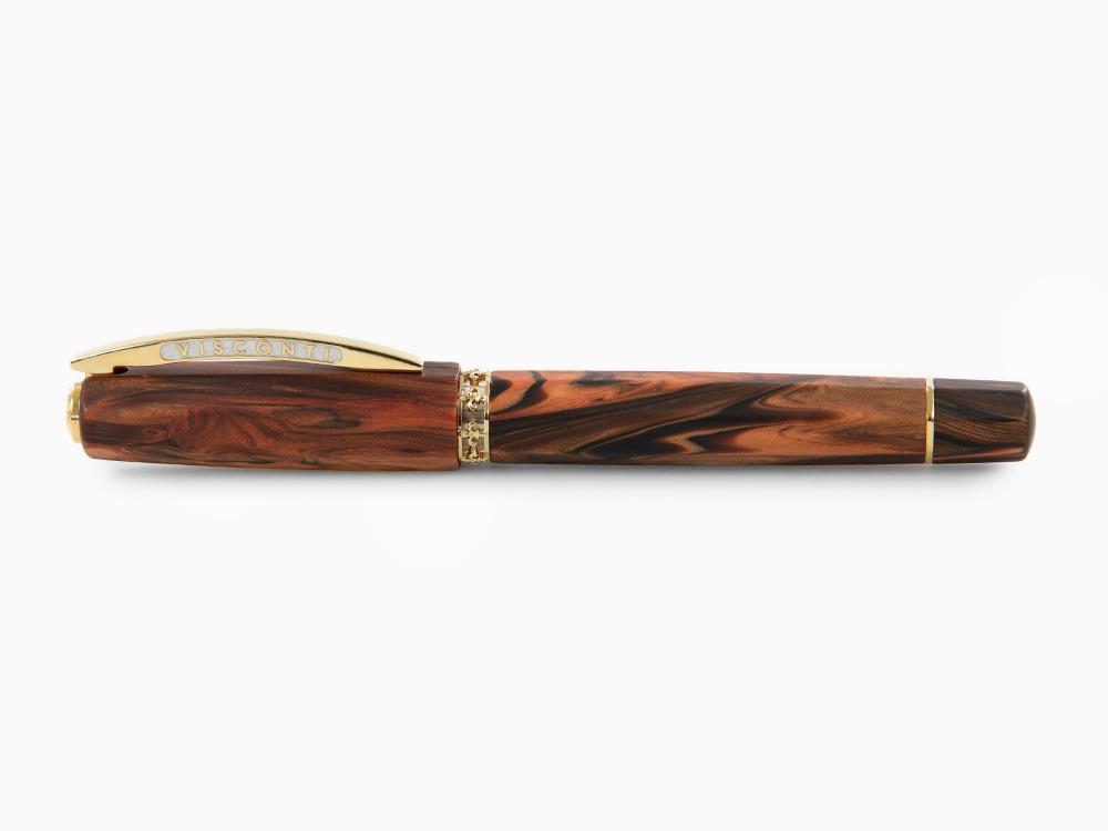 Visconti Medici Roller, Edelharz, Vergoldet, KP17-40-02-RB